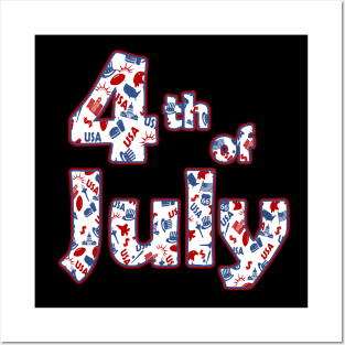 4th of July Independence Day Posters and Art